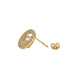 Gold-Polished Cz Pineapple Drop Earring For Women - Wahe Jewels - Swadesiicart