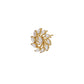 Premium Green With Gold-Polished Cz Hoop Earring For Women - Wahe Jewels - Swadesiicart