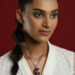 Women's Silver-Toned Purple Silver-Plated Handcrafted Chain - Ruby Raang | Swadesiicart