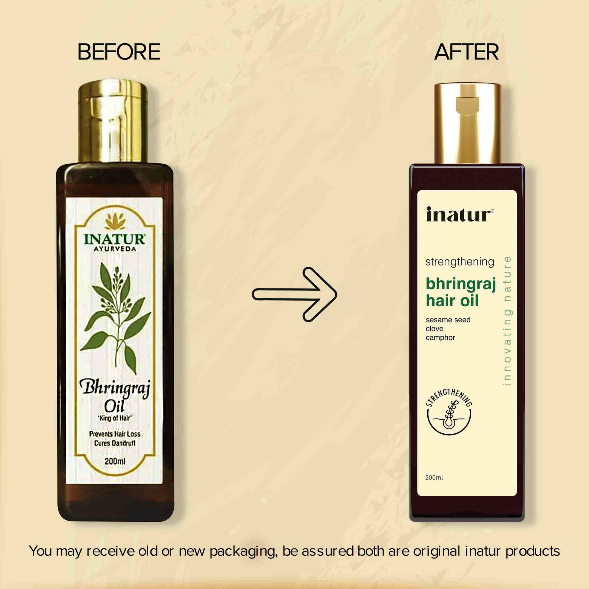 Inatur Ayurveda Bhringraj Oil - Swadesiicart