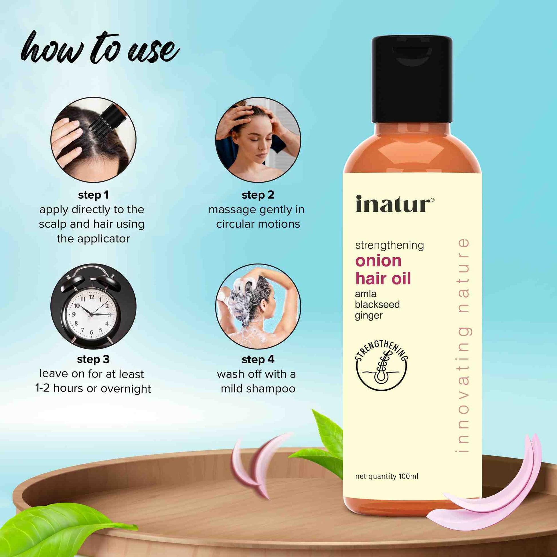 Inatur Onion Hair Oil - Swadesiicart