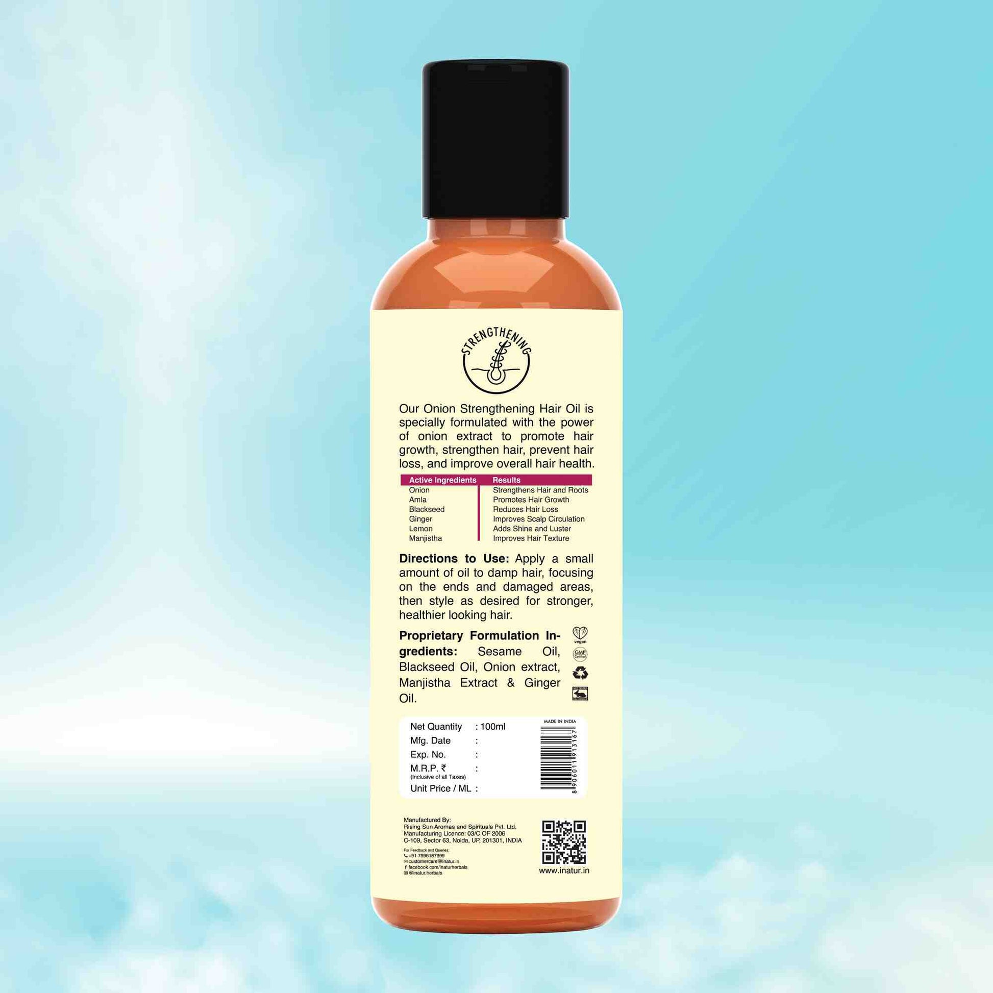Inatur Onion Hair Oil - Swadesiicart