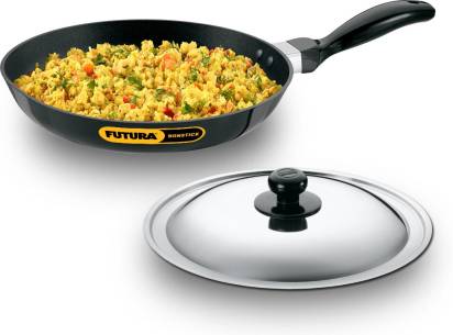 Hawkins Futura Non-stick Frying Pan 26 cm Diameter with Lid 1 L (INF26S) - Swadesiicart