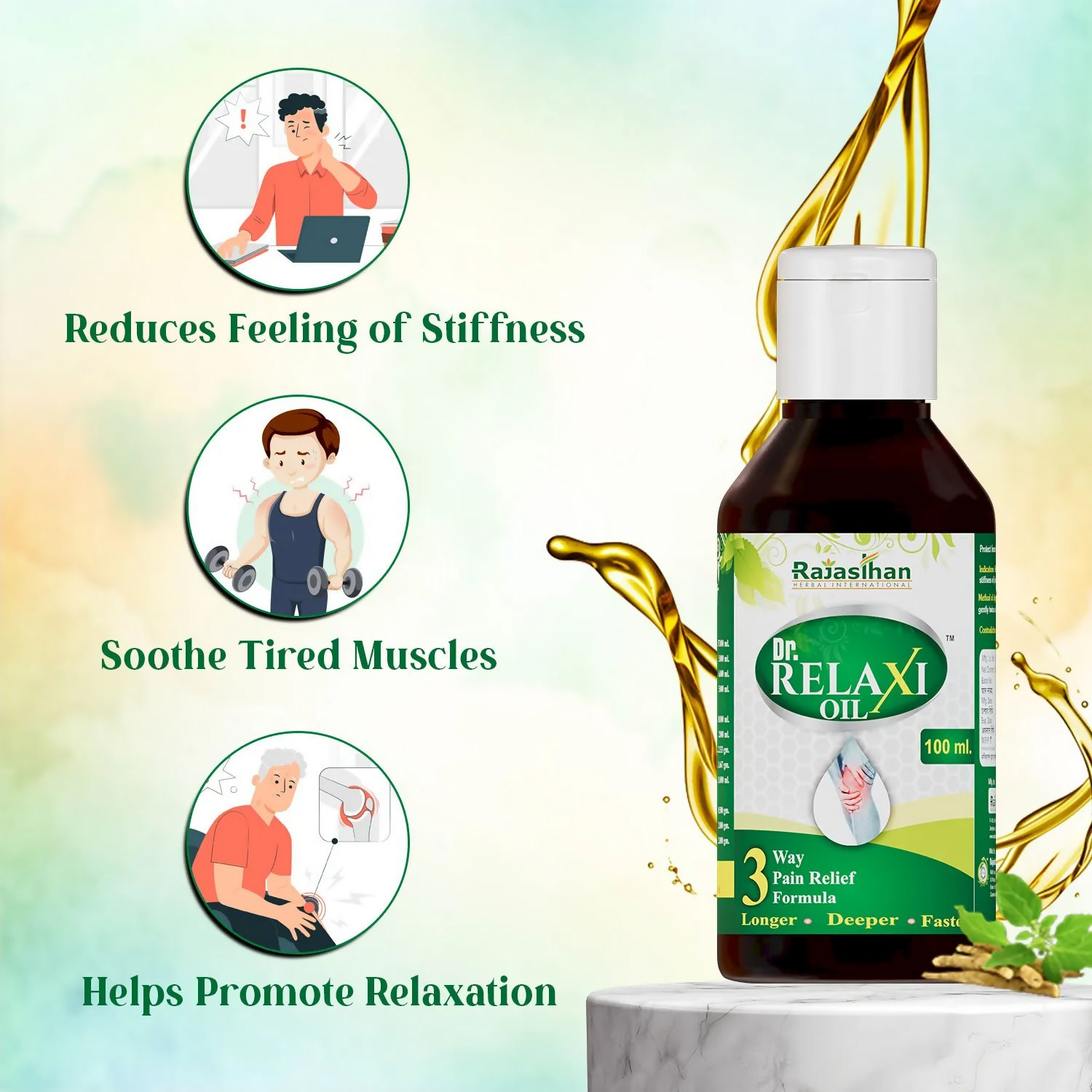 Rajasthan Herbals Dr Relaxi Oil | Swadesiicart