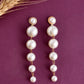 VOJ Women Gold Tone Pearl Stainless Steel Drops & Danglers Earrings - Swadesiicart
