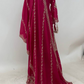 Lorenvalley Fashion Pink Chinon Embroidery With Sequince Work Salwar Kameez Stitched | Swadesiicart