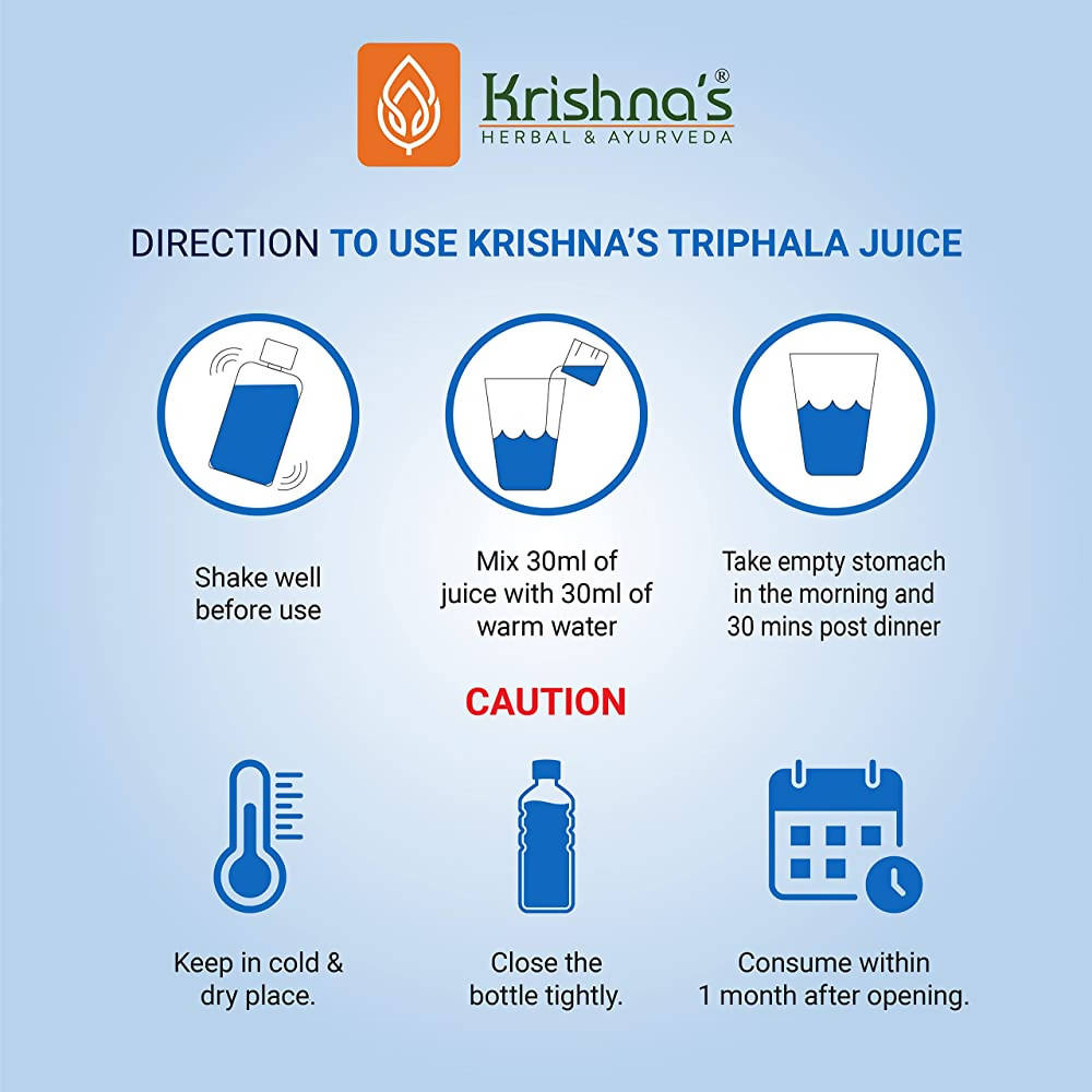 Krishna's Herbal & Ayurveda Triphala Juice | Swadesiicart