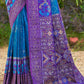 Shree Shyam Fashion Blue Soft Silk Saree