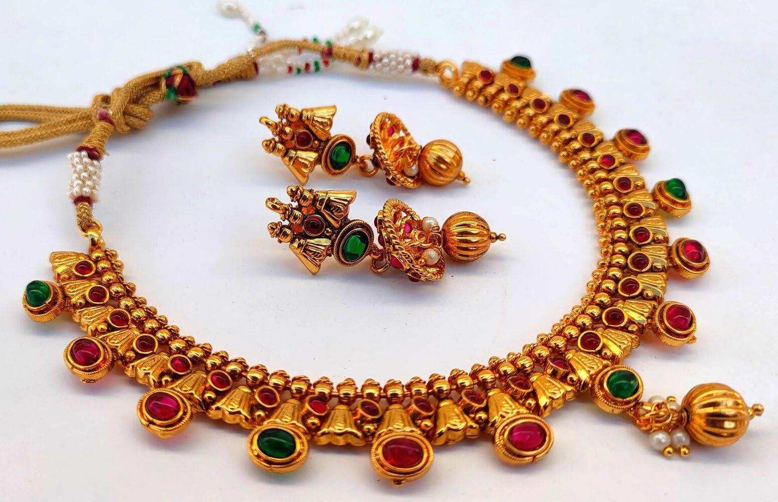 Kemp Antique Multicolor Necklace Set - Swadesiicart