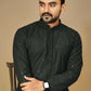 Anaita Black Embroidered Rayon Straight Kurta