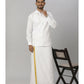 Ramraj Cotton Mens Fullsleeve White Shirt Pus Size | Swadesiicart