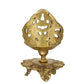 eCraftIndia Golden Decorative Handcrafted Brass Diya Stand | Swadesiicart