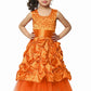 Asmaani Kids Party Wear Stylish Dresses, Perfect for Parties, Functions & Vacations - Orange