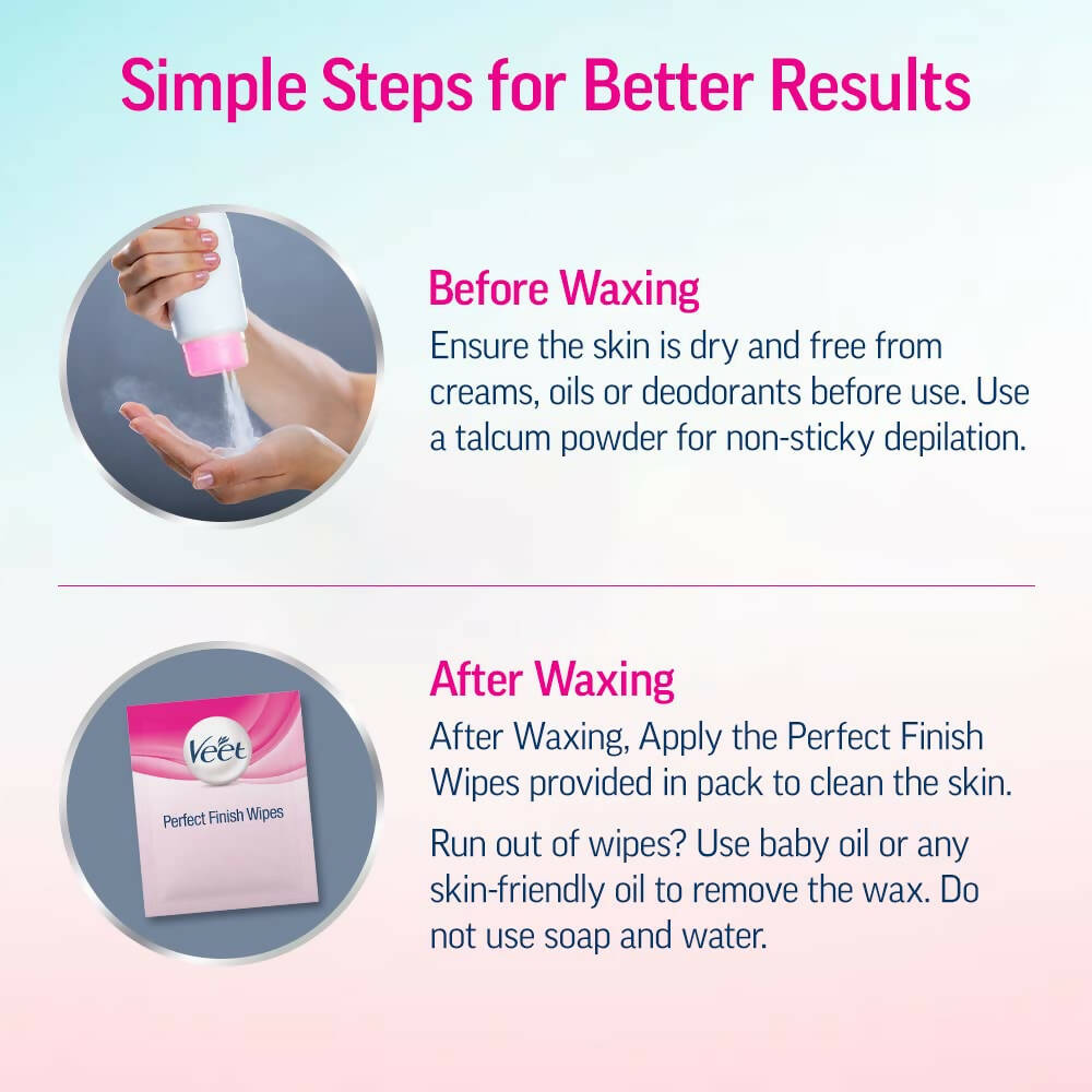 Veet Professional Waxing Strips for Women - Sensitive Skin - Swadesiicart