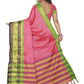 Vamika Banarasi Silk Pink Weaving Saree | Swadesiicart
