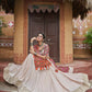 AI Fashion Beige Viscose Rayon Designer Navratri Lehenga Choli Collection