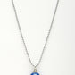 NVR Unisex Evil Eye Silver-Plated Stainless Steel Pendant with Chain - Swadesiicart
