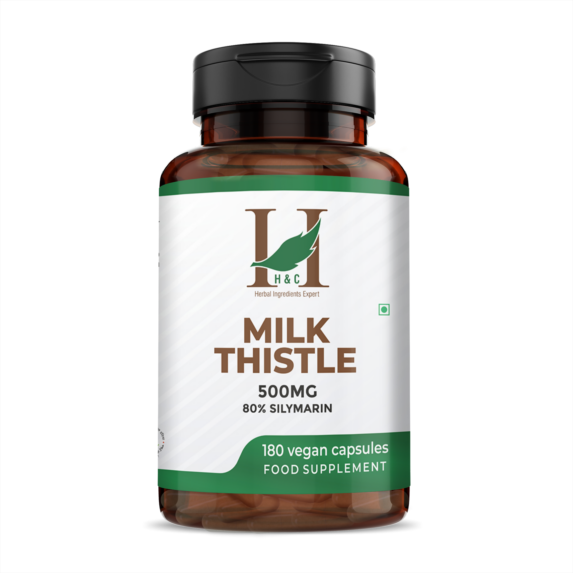 H&C Herbal Milk Thistle Veg Capsules - Just Jaivik