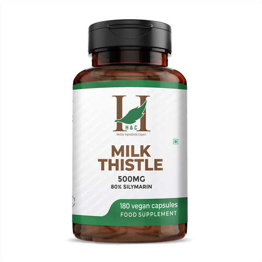 H&C Herbal Milk Thistle Veg Capsules - Just Jaivik