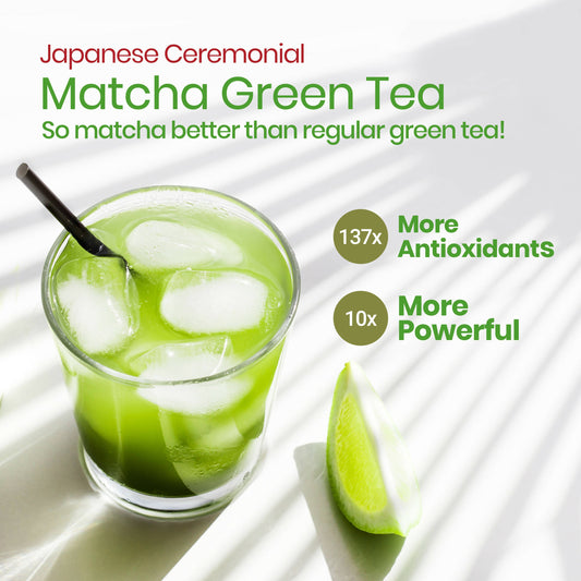 Wellbeing Nutrition Japanese Ceremonial Matcha Green Tea Effervescent Tablets | Swadesiicart