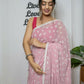 Vamsee Patangiyu Pink Georgette Saree - Swadesiicart