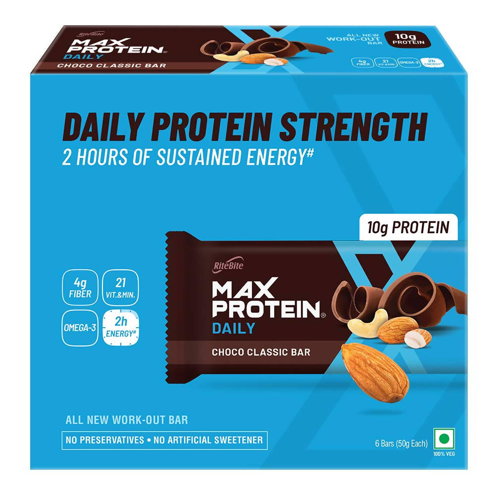 RiteBite Max Protein Daily Choco Classic Bar - Swadesiicart