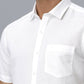 Ramraj Cotton Mens Half Sleeve White Shirt Plus Size - Justice White | Swadesiicart