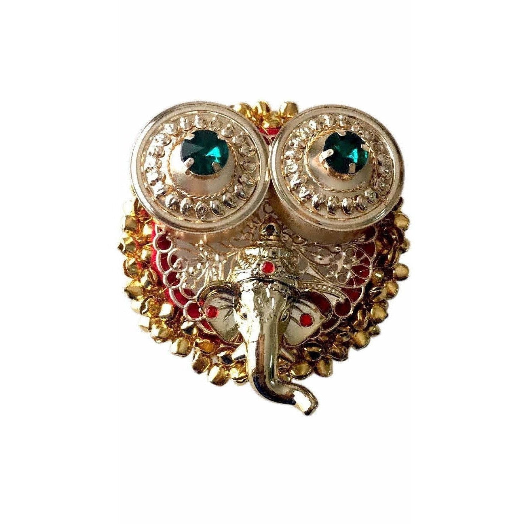 Ganesh Haldi Kumkum Holder with lids - Swadesiicart