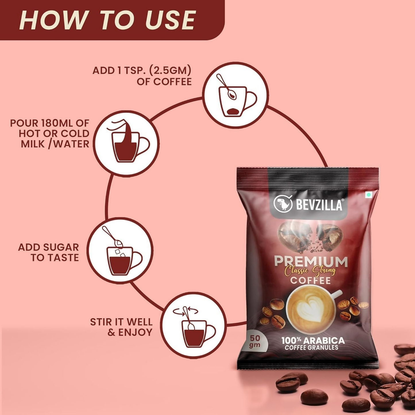 Bevzilla Coffee Pouch | Swadesiicart