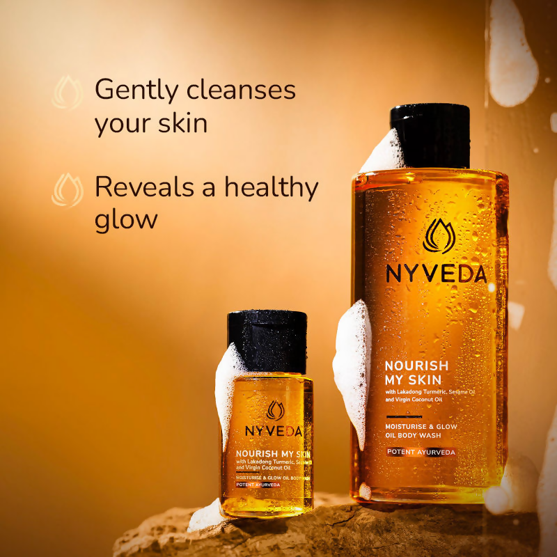 Nyveda Oil Body Wash Nourish My Skin Moisturise & Glow | Swadesiicart