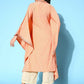 Ahalyaa Women's Peach Crepe Printed Kaftan Kurta | Swadesiicart