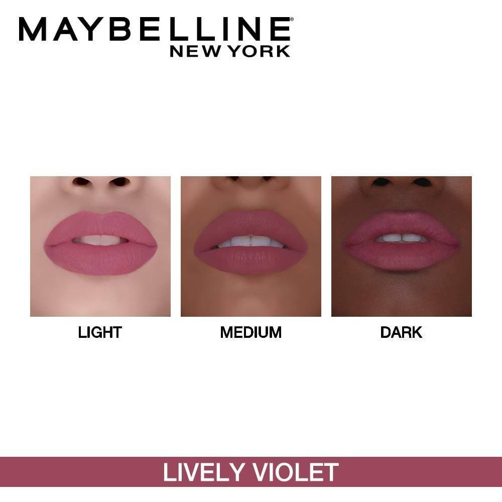 Maybelline New York Color Sensational Creamy Matte Lipstick / 636 Lively Violet - Swadesiicart