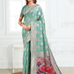 Shree Shyam Fashion Linen Cotton Rama Green Saree