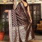 Shree Shyam Fashion Maroon Silk Saree