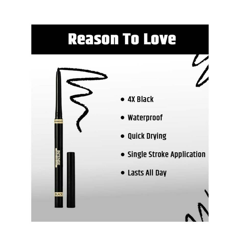 Insight Intense Kohl Kajal - Black - Swadesiicart