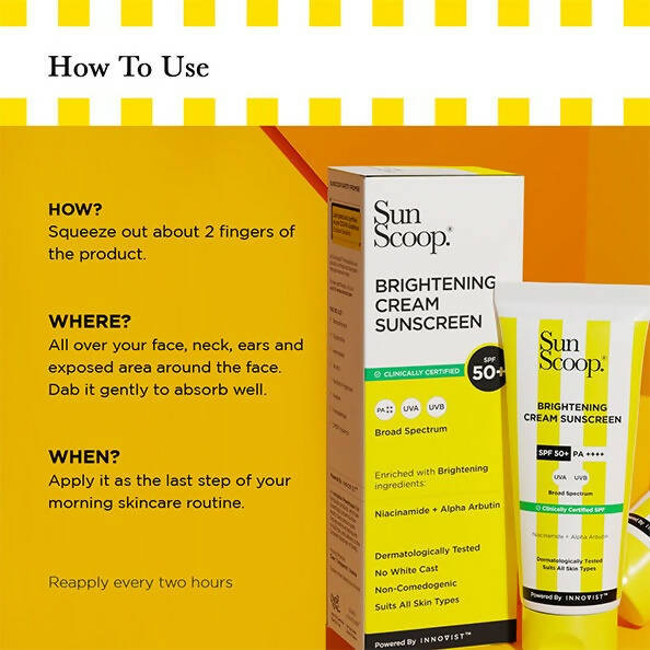 Sun Scoop Daily SPF 50 Sunscreen Cream - Swadesiicart