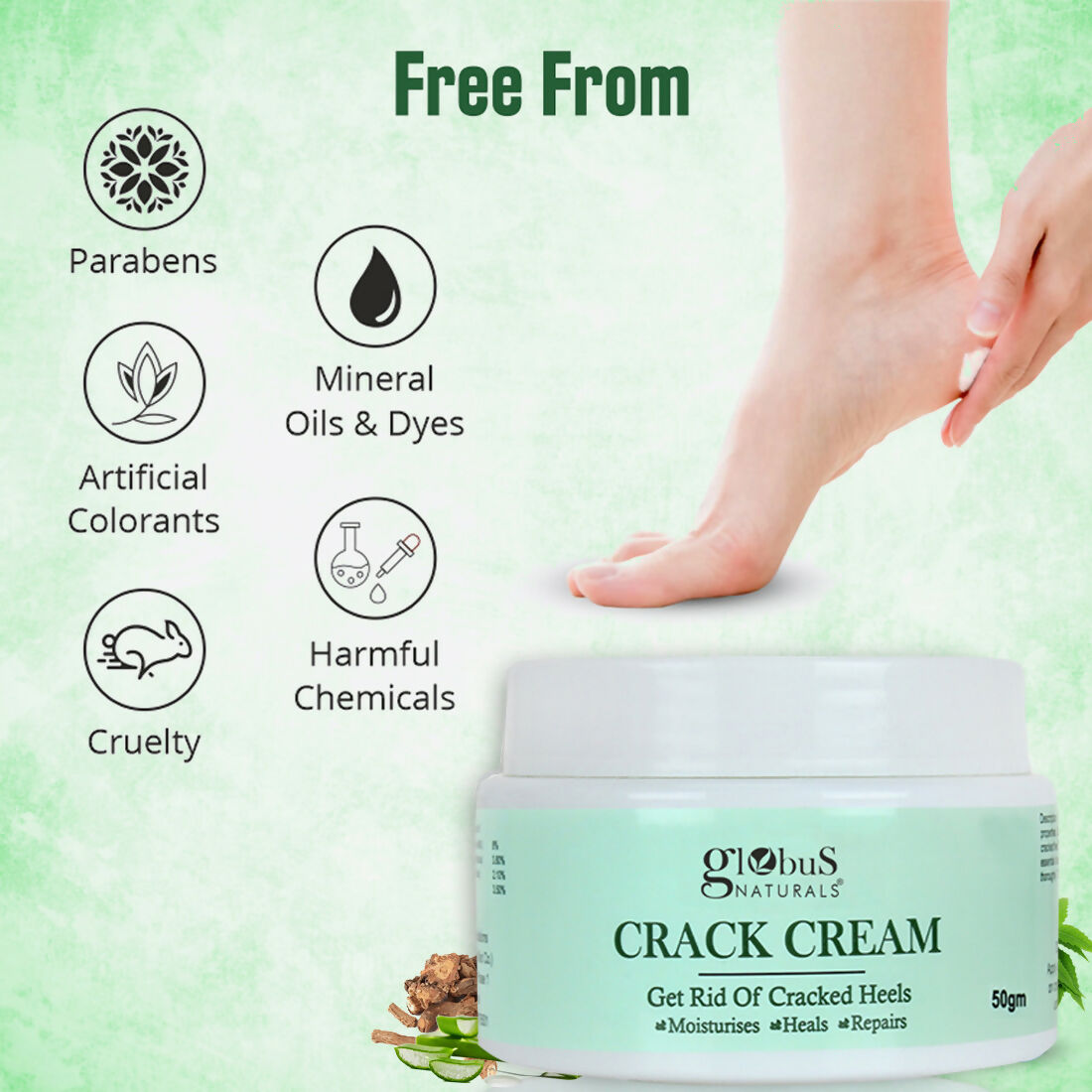 Globus Naturals Crack Cream Green | Swadesiicart