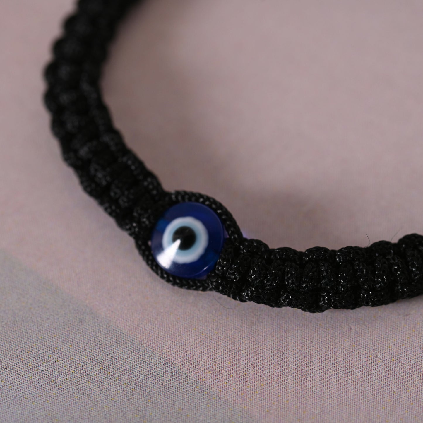 NVR Men & Women Black Fabric Elasticated Bracelet - NR Retail-NVR