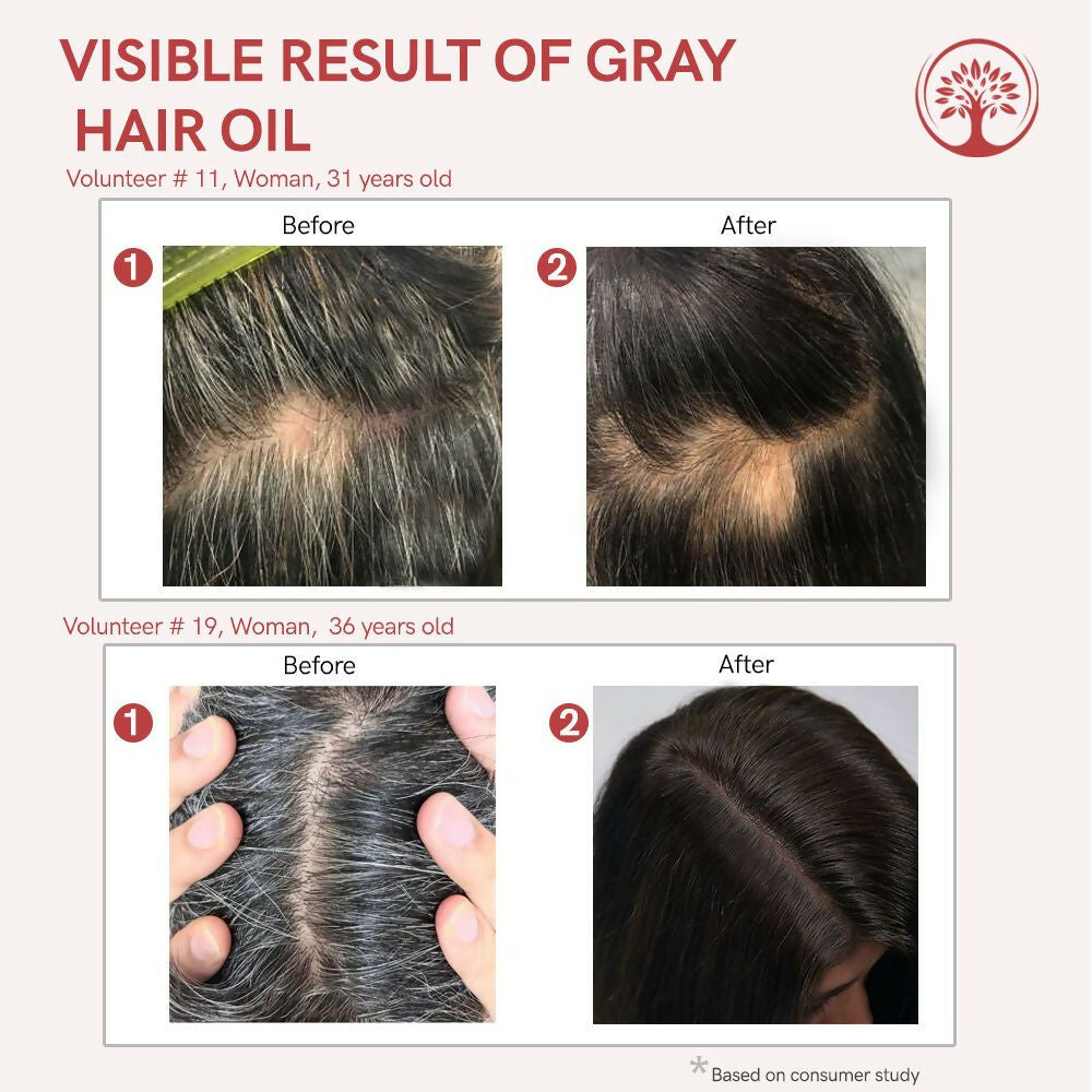 Ivory Natural Gray Oil Restore Natural Black Hair And Shine | Swadesiicart