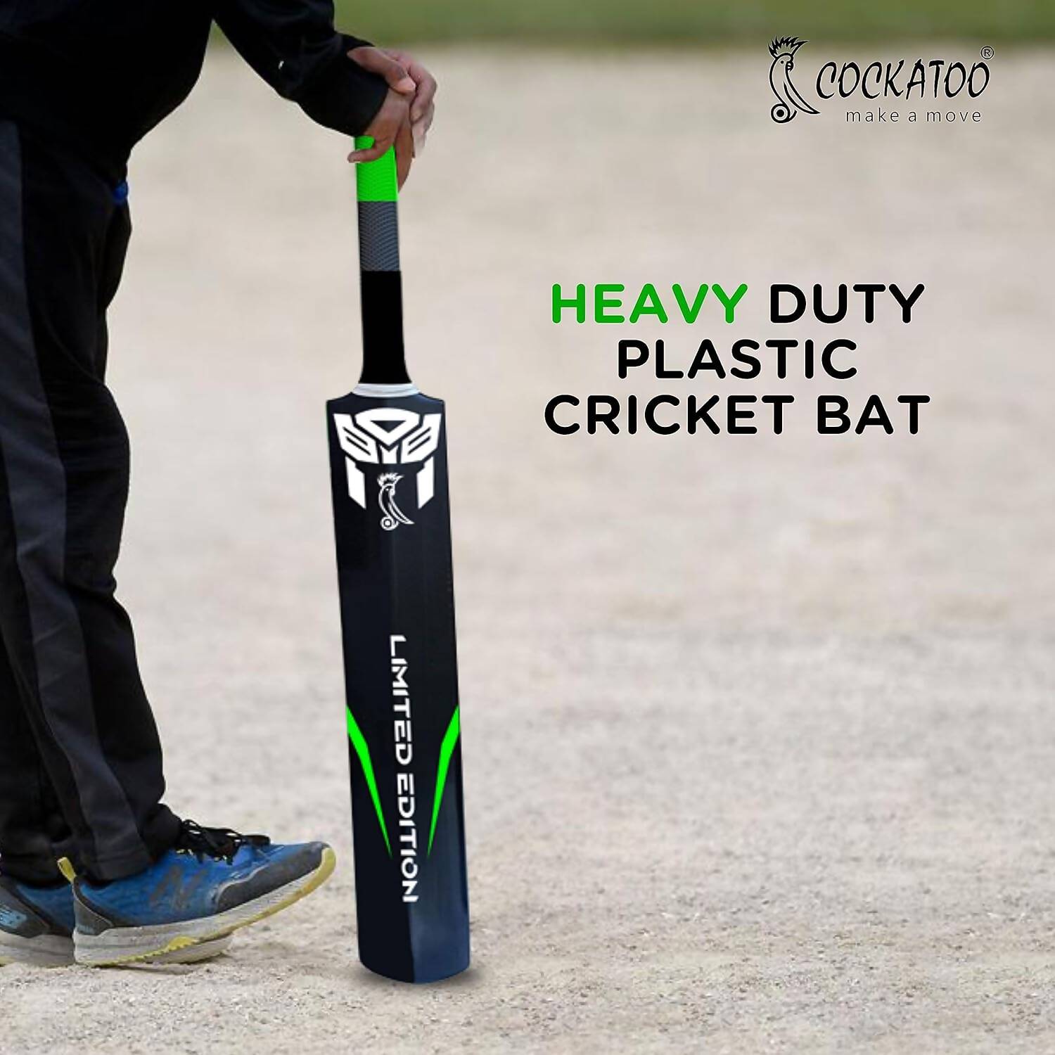 Cockatoo Destructor Plastic Cricket Bat - Swadesiicart