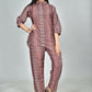 Morchari Digital Print Semi Muslin Co-Ord Set Top & Trouser-Multicolor - Swadesiicart