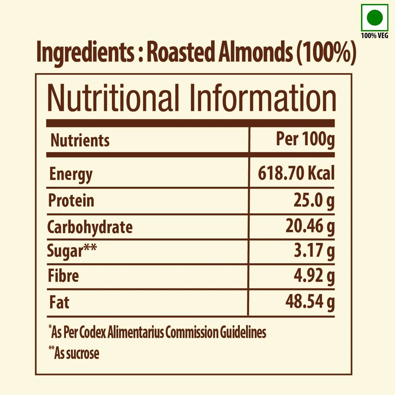 Bagrry's Natural Almond Butter - Swadesiicart