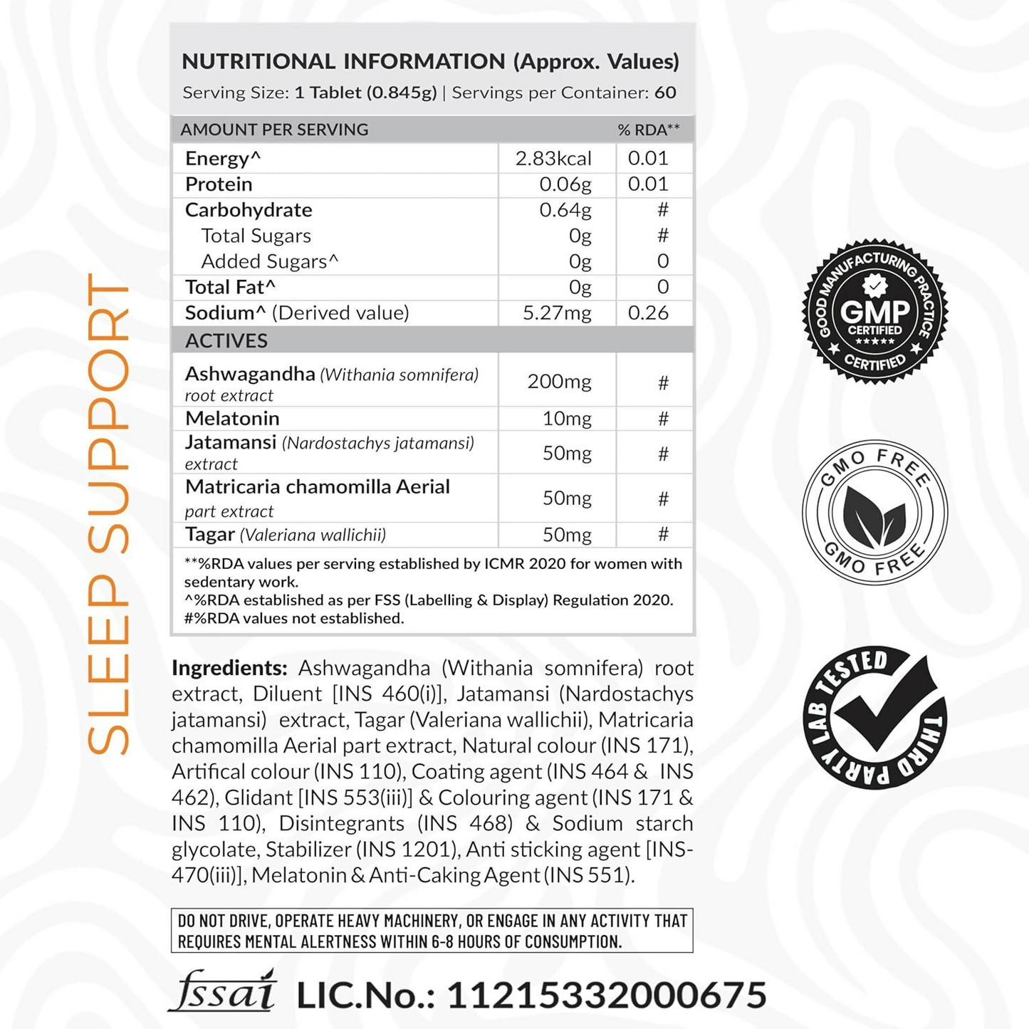 As-It-Is Atom Sleep Non-Addictive Sleep-Aid Veg Tablets | Swadesiicart