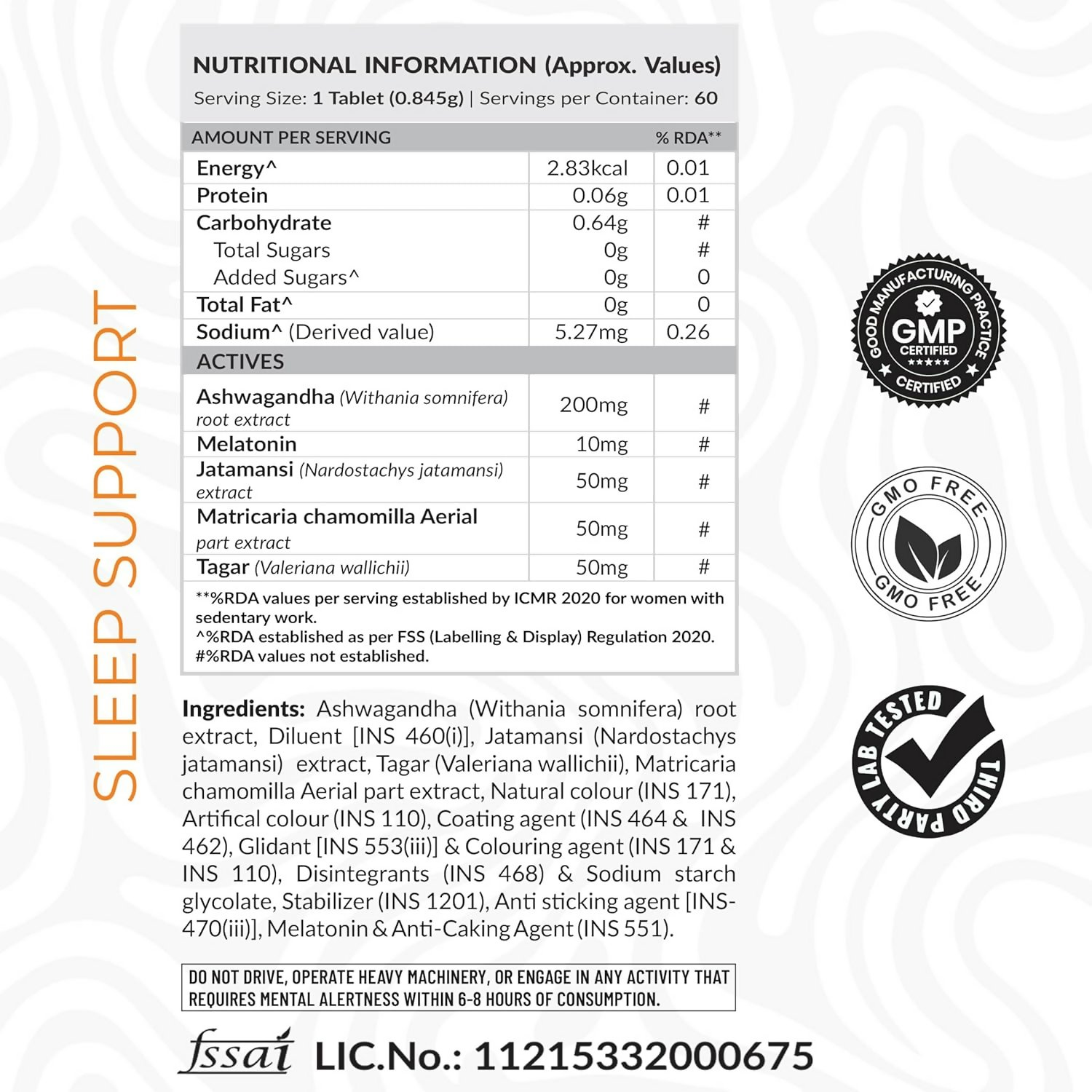 As-It-Is Atom Sleep Non-Addictive Sleep-Aid Veg Tablets | Swadesiicart