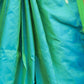 Very Much Indian Pure Silk Handloom Paithani -Dual Tone Blue Green | Swadesiicart