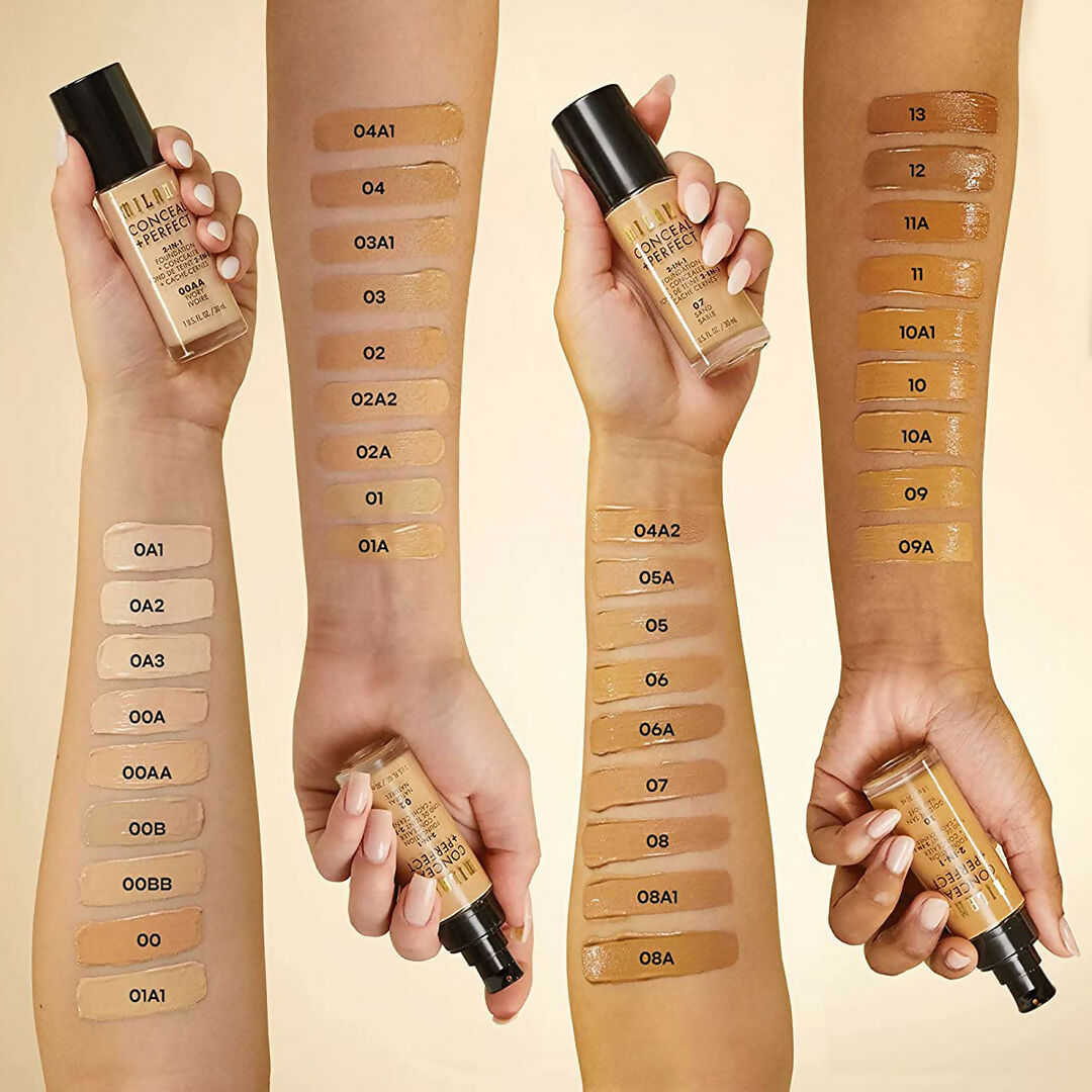 Milani Conceal + Perfect 2-In-1 Foundation + Concealer - Tan | Swadesiicart