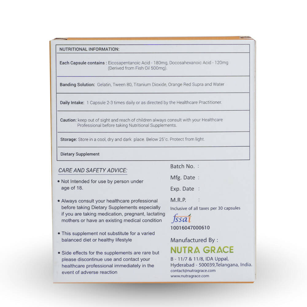 Nutra Grace O3FA - DS Capsules - Swadesiicart