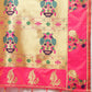 Lorenvalley Fashion Pink Soft Paithani Silk Woven Design Gold Zari Meenakari Weaving Saree - Swadesiicart