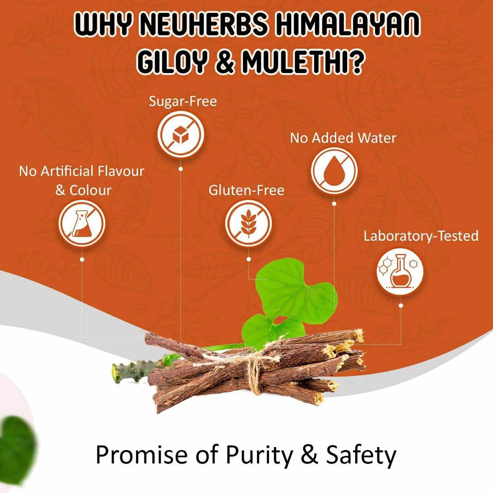 Neuherbs Himalayan Giloy Mulethi Juice | Swadesiicart