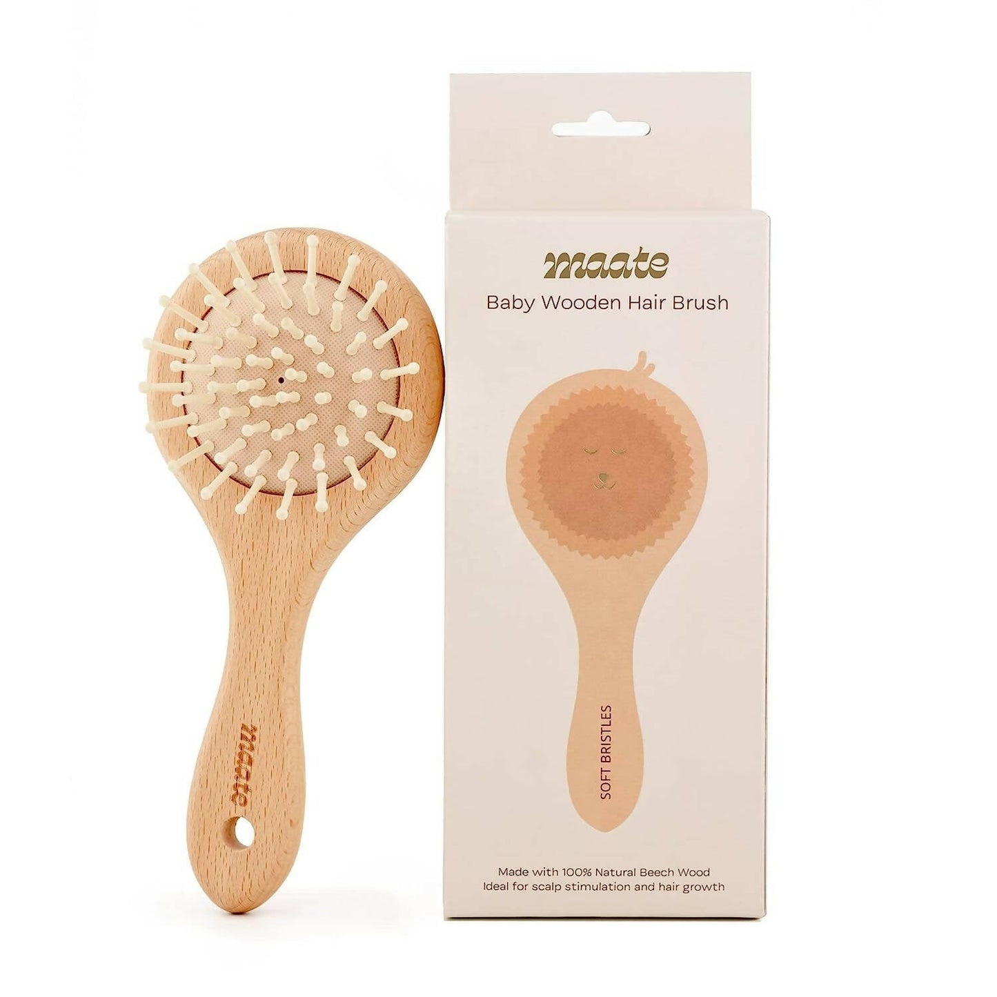 Maate Baby Wooden Comb Gift Box | Baby Wooden Hair Brush - Fifth Sense Naturals Private Limited